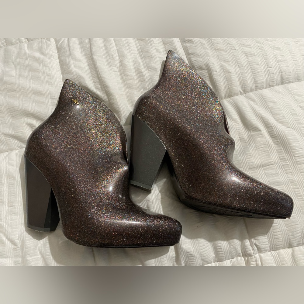 Melissa Vivienne Westwood boots glitter